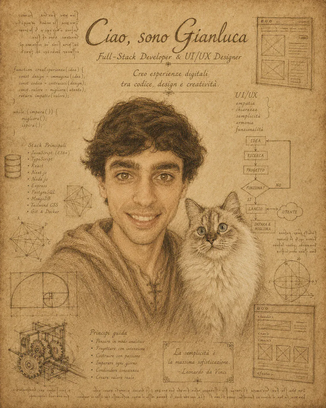 Autoritratto di Gianluca D'Arcangelo
