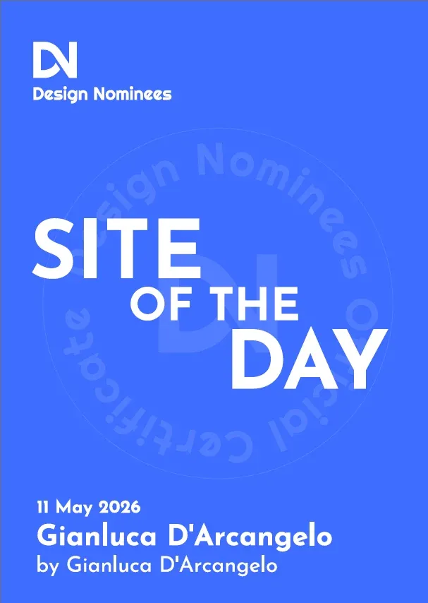 Certificato Site of the Day — Design Nominees